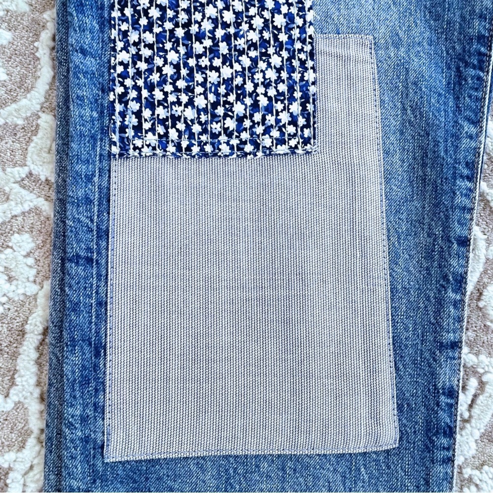 NWOT J. Crew Premium Edition Slim Boyfriend Patchwork Jean - Picture 7 of 16